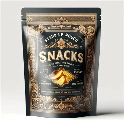 Hersluitbare stand-up zak Voedselverpakking Snoep Biscuit Moer Aluminiumfoliezak Plastic verpakking Zip Heat Seal-zak